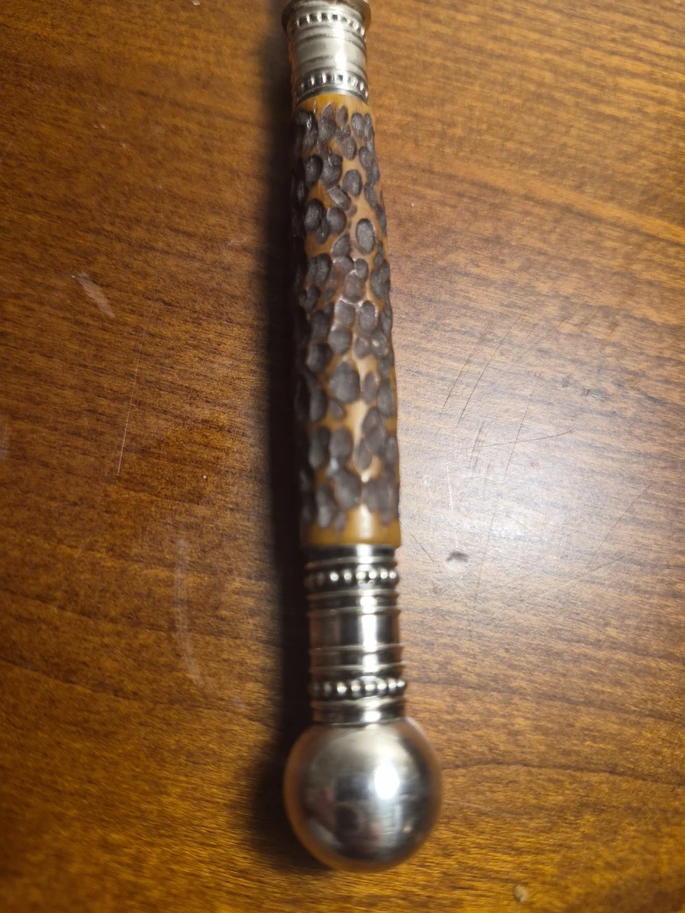Vintage/Antique Joseph Elliott & Sons Silver Plated With Bone Handle Spoon